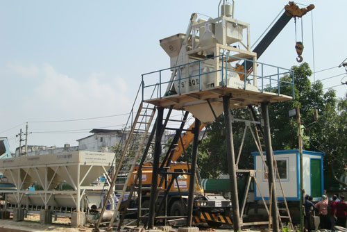 Concrete Mixing Plant Installation in Bangladesh
