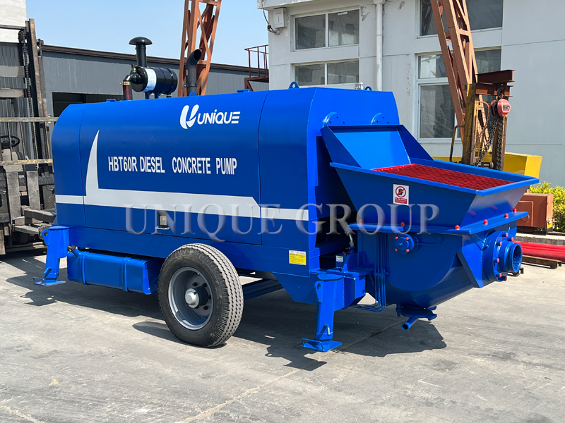 HBT60R Diesel Concrete Pump Successfully Shipped to Ghana