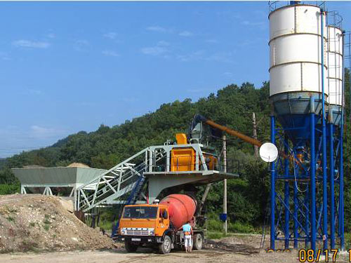 Mobile Concrete Batching Plant in Russia